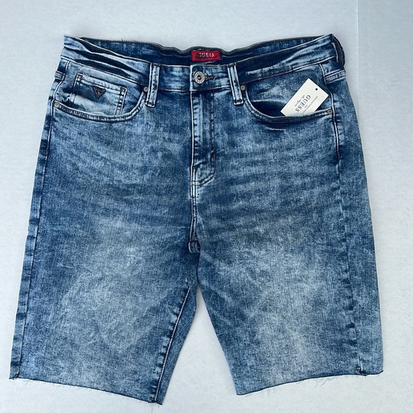 New GUESS MENS Denim Shorts - Picture 1 of 5